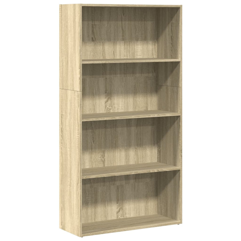 Bücherregal Sonoma-Eiche 80x30x152 cm Holzwerkstoff