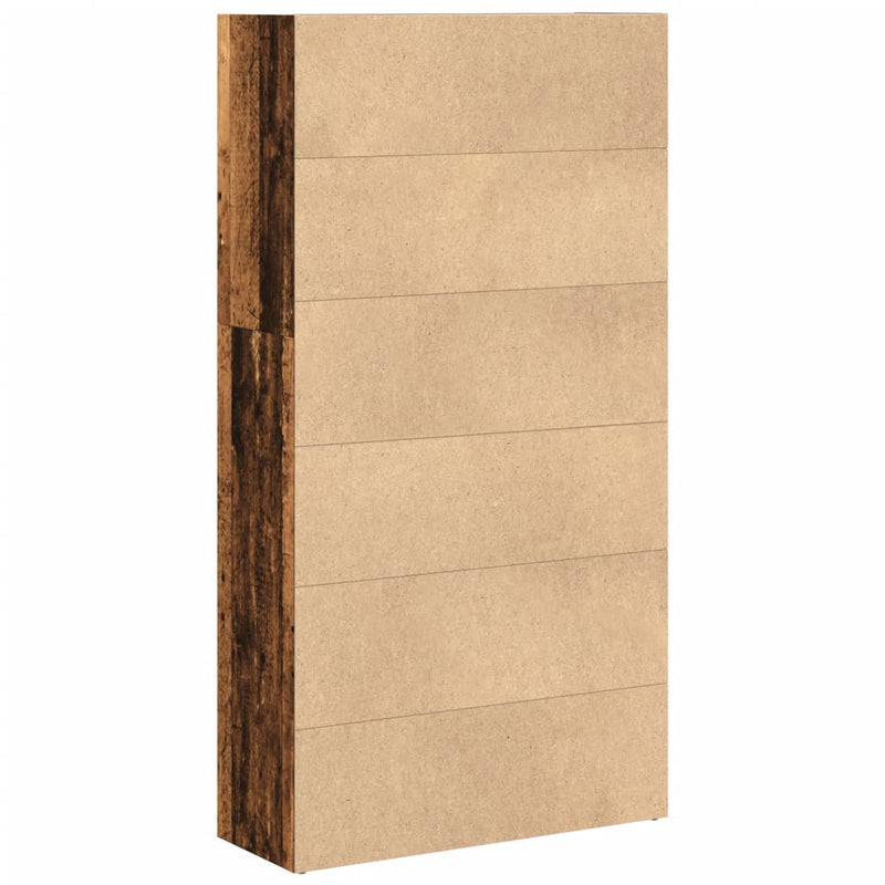 Bücherregal Altholz-Optik 80x30x152 cm Holzwerkstoff