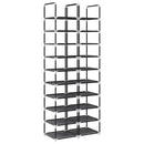Schuhregale 2 Stk. 10 Ebenen Schwarz 33X33X174 Cm Vliesstoff