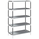 Schuhschrank Grau 60,5X30X97 Cm Vliesstoff