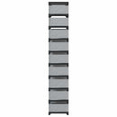 Schuhregal 10-Stöckig Grau 54X28X Vliesstoff