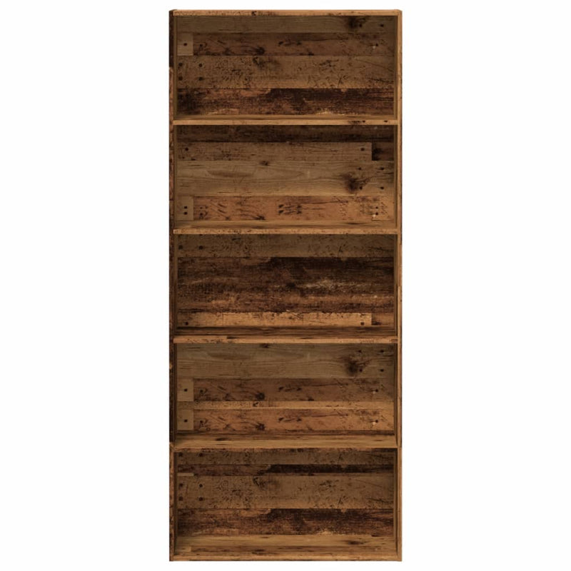 Bücherregal Altholz-Optik 80x30x189 cm Holzwerkstoff