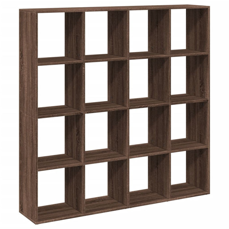 Bücherregal Braun Eichen-Optik 137,5x29x137,5 cm Holzwerkstoff