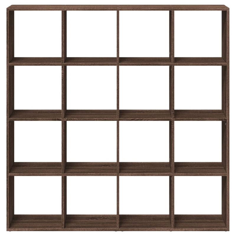 Bücherregal Braun Eichen-Optik 137,5x29x137,5 cm Holzwerkstoff