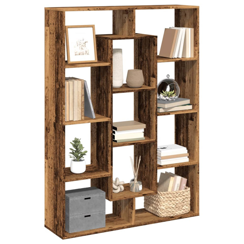 Bücherregal Altholz-Optik 102x29x143 cm Holzwerkstoff