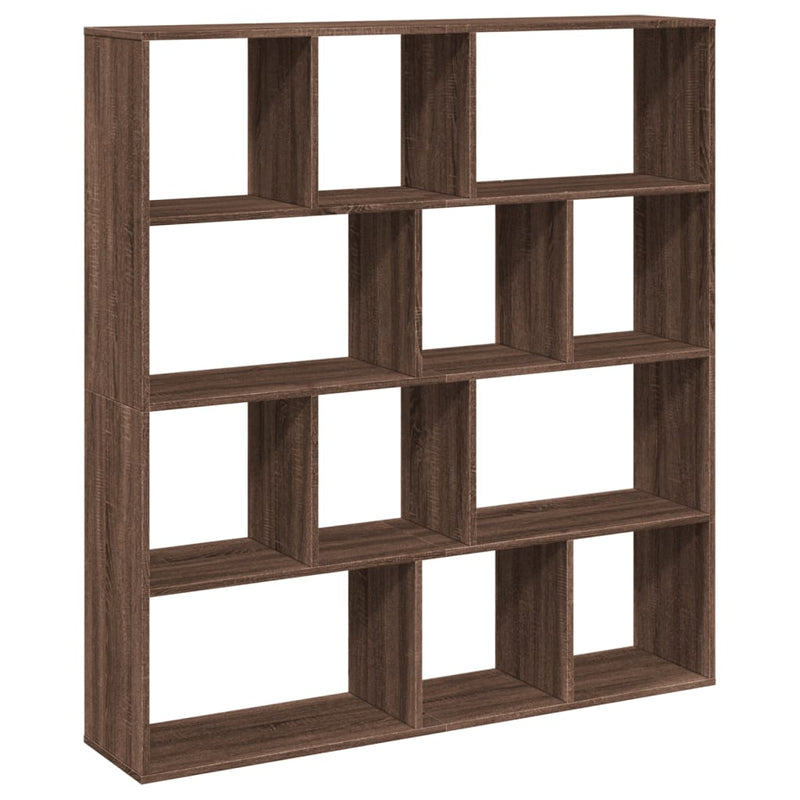 Bücherregal Braun Eichen-Optik 132x29x141,5 cm Holzwerkstoff