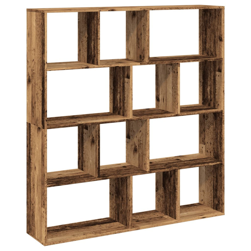 Bücherregal Altholz-Optik 132x29x141,5 cm Holzwerkstoff