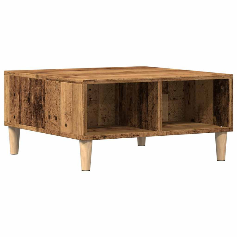 Couchtisch Altholz-Optik 60x60x30 cm Holzwerkstoff