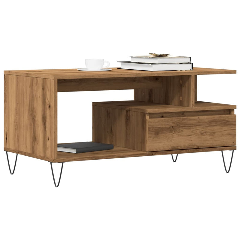 Couchtisch Artisan-Eiche 90x49x45 cm Holzwerkstoff