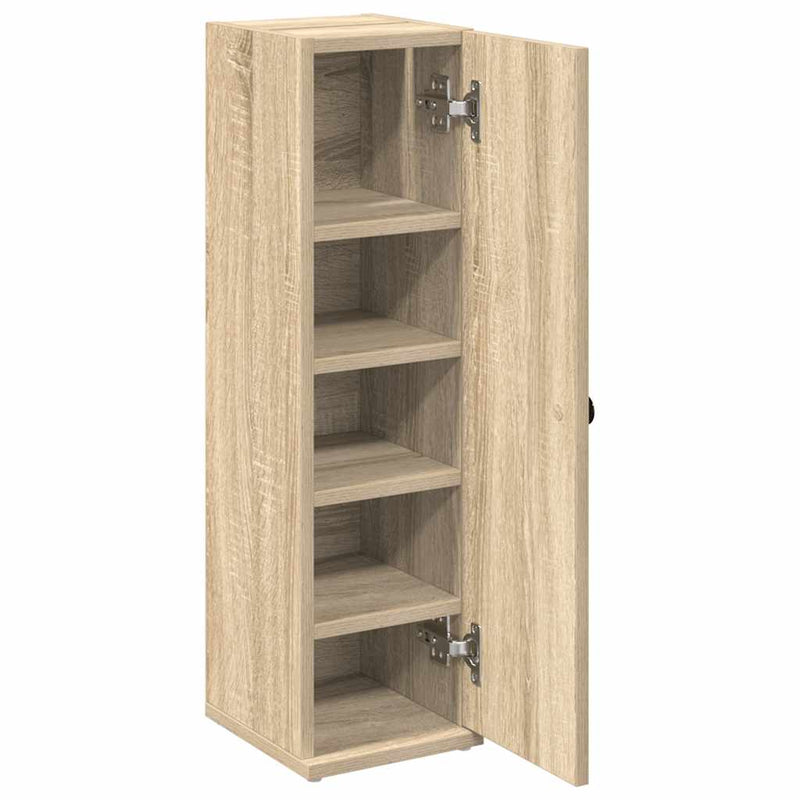 Badezimmerschrank mit Rollenhalter Sonoma-Eiche 20,5x22x72 cm