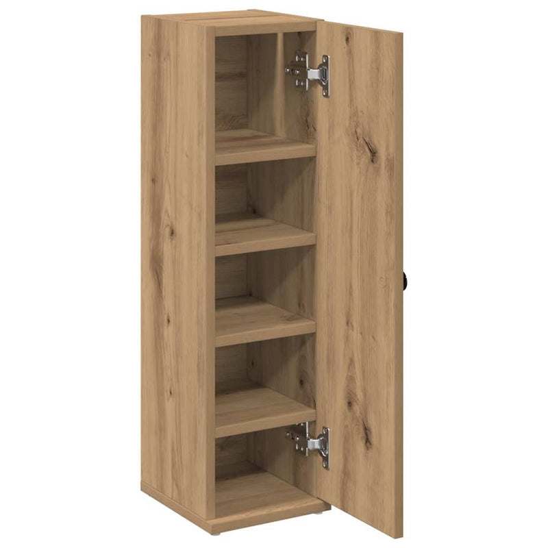 Badezimmerschrank mit Rollenhalter Artisan-Eiche 20,5x22x72 cm