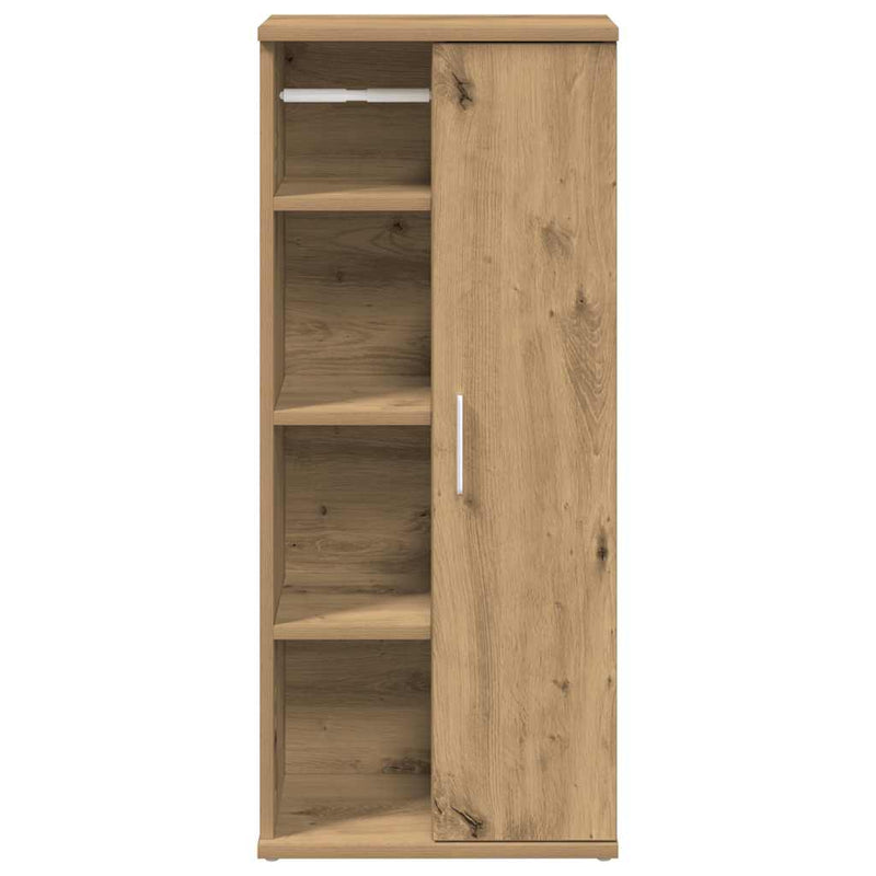 Badezimmerschrank mit Rollenhalter Artisan-Eiche 39x22x90 cm