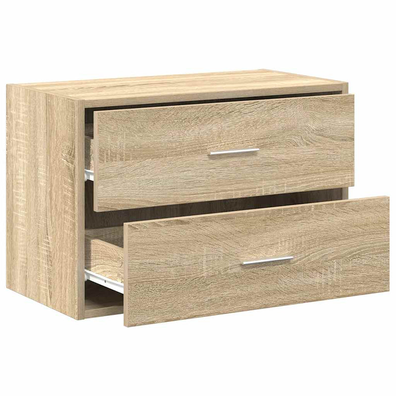 Schrank mit 2 Schubladen Sonoma-Eiche 60x31x40cm Holzwerkstoff