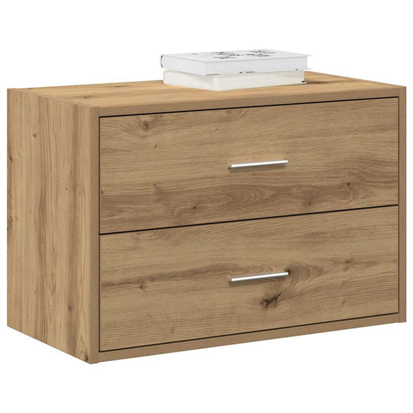 Schrank mit 2 Schubladen Artisan-Eiche 60x31x40cm Holzwerkstoff