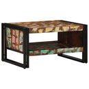 Couchtisch 50X50X38 Cm Altholz Massivholz Mehrfarbig