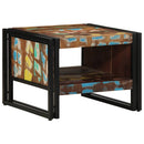 Couchtisch 50X50X38 Cm Altholz Massivholz Mehrfarbig