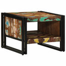 Couchtisch 50X50X38 Cm Altholz Massivholz Mehrfarbig