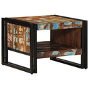 Couchtisch 50X50X38 Cm Altholz Massivholz Mehrfarbig