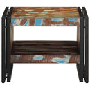 Couchtisch 50X50X38 Cm Altholz Massivholz Mehrfarbig