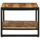 Couchtisch 70X50X38 Cm Raues Massivholz Mango