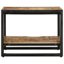 Couchtisch 50X50X38 Cm Raues Massivholz Mango