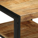 Couchtisch 50X50X38 Cm Raues Massivholz Mango