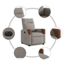 Relaxsessel Elektrisch Stoff Taupe
