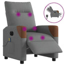 Relaxsessel Stoff Dunkelgrau