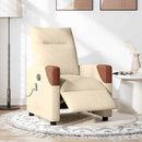 Massagesessel Elektrisch Stoff Creme