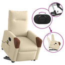 Elektrischer Massagesessel Mit Aufstehhilfe Stoff Creme
