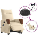 Elektrischer Massagesessel Mit Aufstehhilfe Stoff Creme