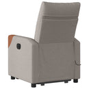 Elektrischer Massagesessel Mit Aufstehhilfe Stoff Taupe