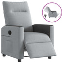 Relaxsessel Stoff Hellgrau
