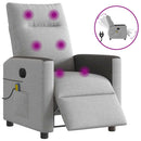 Massagesessel Stoff Wolkengrau