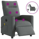 Massagesessel Stoff Dunkelgrau