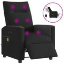 Relaxsessel Stoff Schwarz