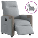 Massagesessel Stoff Hellgrau