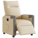 Relaxsessel Elektrisch Stoff Creme