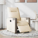 Relaxsessel Elektrisch Stoff Creme