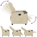 Relaxsessel Elektrisch Stoff Creme