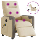 Relaxsessel Elektrisch Stoff Creme