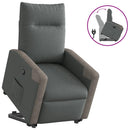 Massagesessel Mit Aufstehhilfe Stoff Dunkelgrau