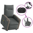 Massagesessel Mit Aufstehhilfe Stoff Dunkelgrau