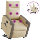 Relaxsessel Mit Aufstehhilfe Elektrisch Stoff Creme