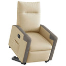 Relaxsessel Mit Aufstehhilfe Elektrisch Stoff Creme