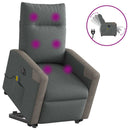 Massagesessel Mit Aufstehhilfe Stoff Dunkelgrau