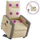 Relaxsessel Mit Aufstehhilfe Elektrisch Stoff Creme