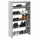Schuhregal 60X25X100 Cm Holzwerkstoff Grau Sonoma