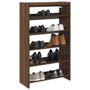 Schuhregal Braun Eichen-Optik 60X25X Holzwerkstoff Braune Eiche