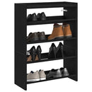 Schuhregal 80X25X Holzwerkstoff Schwarz
